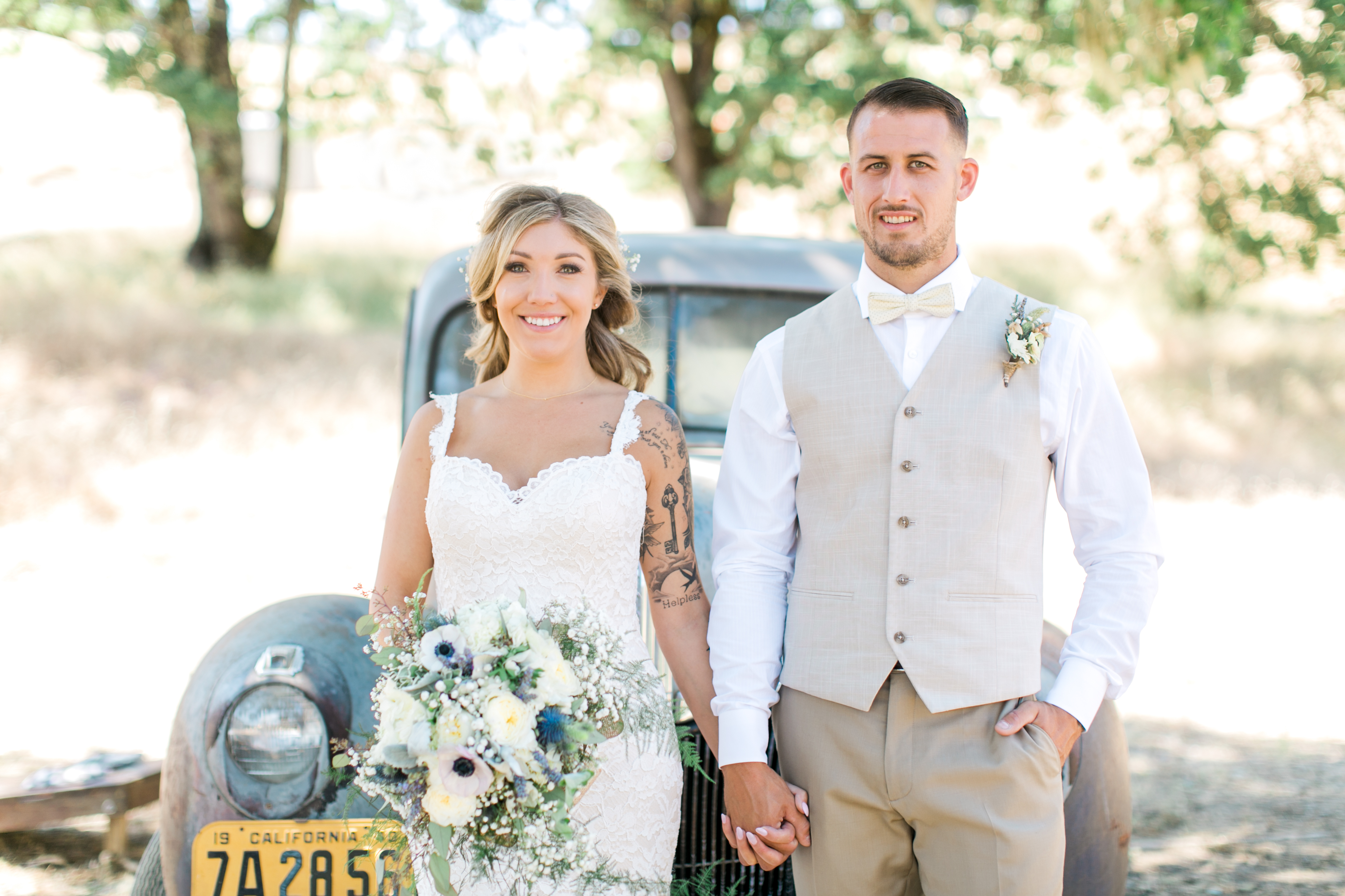 Bride and Groom Portraits in Sonoma