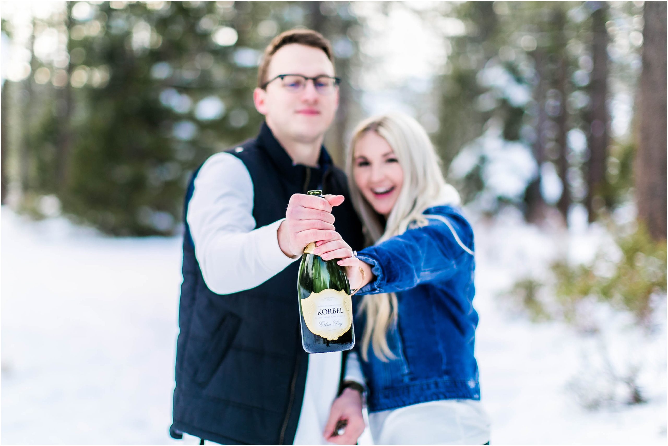 Snowy Tahoe Engagement Session Amy Jordan Photography