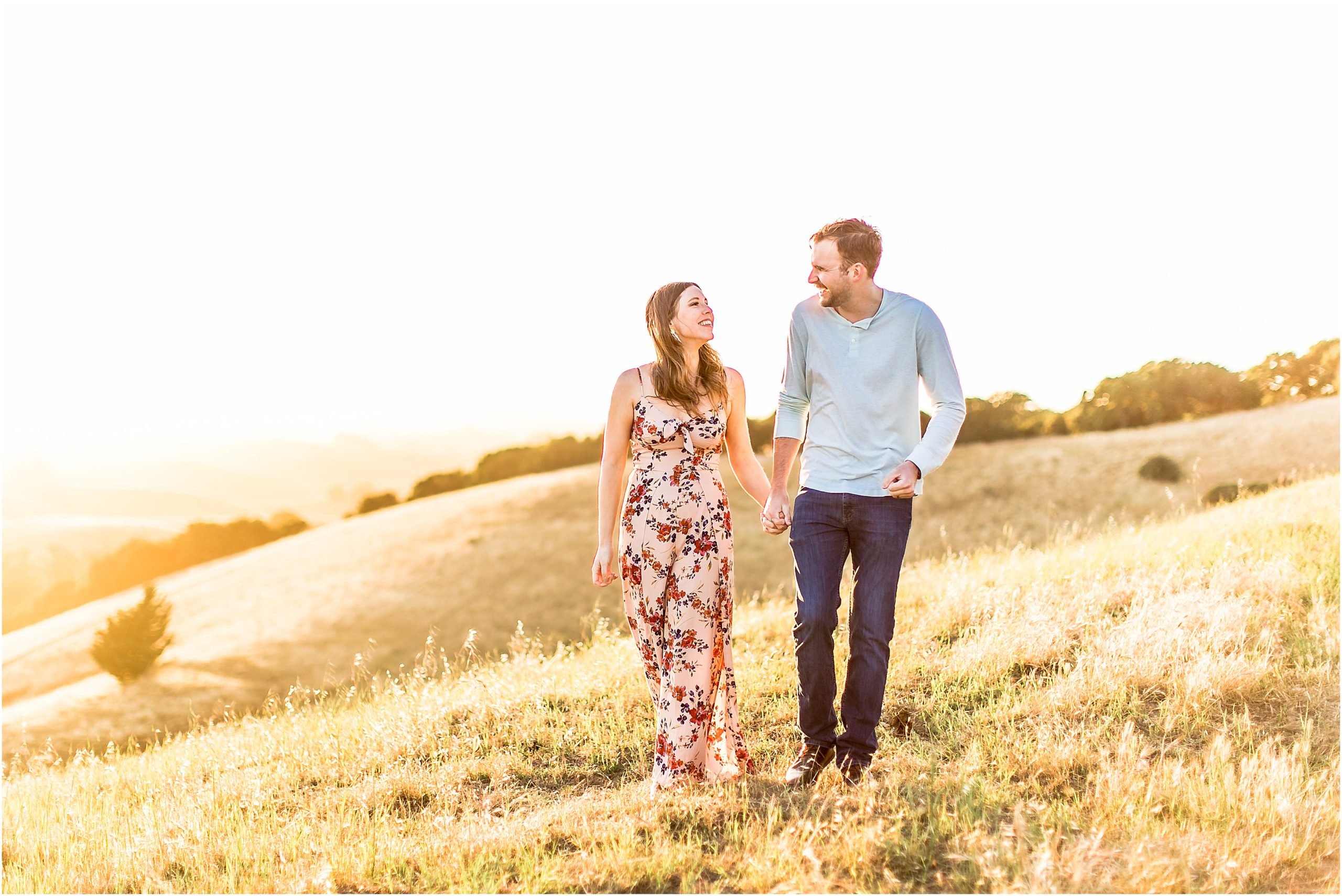 cute engagement session in sonoma county